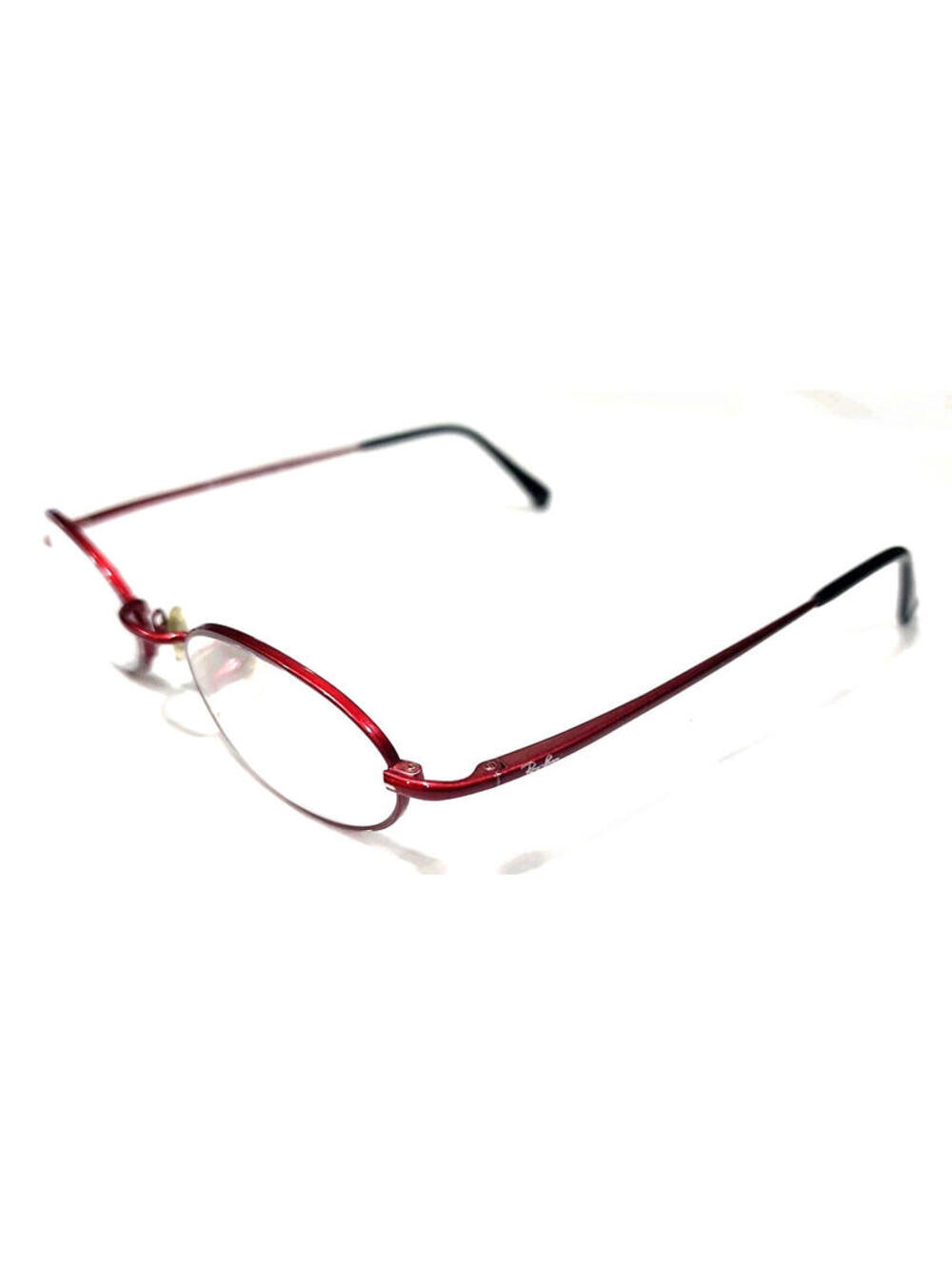 Ray Ban RB6073 2544 Small Petite Red Metal Oval Eyeglasses 48-19 135